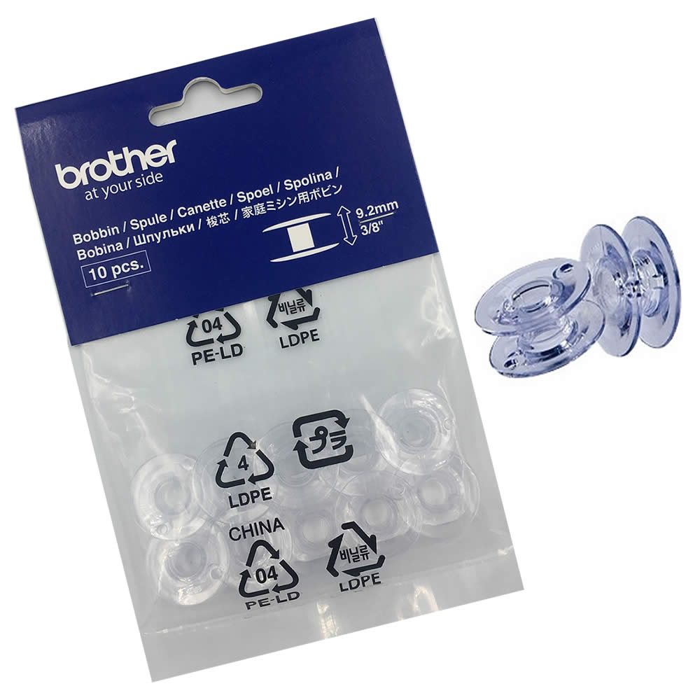 Brother Top Drop Narrow Bobbin (9.2mm Deep) - Pack of 10 - Sewing