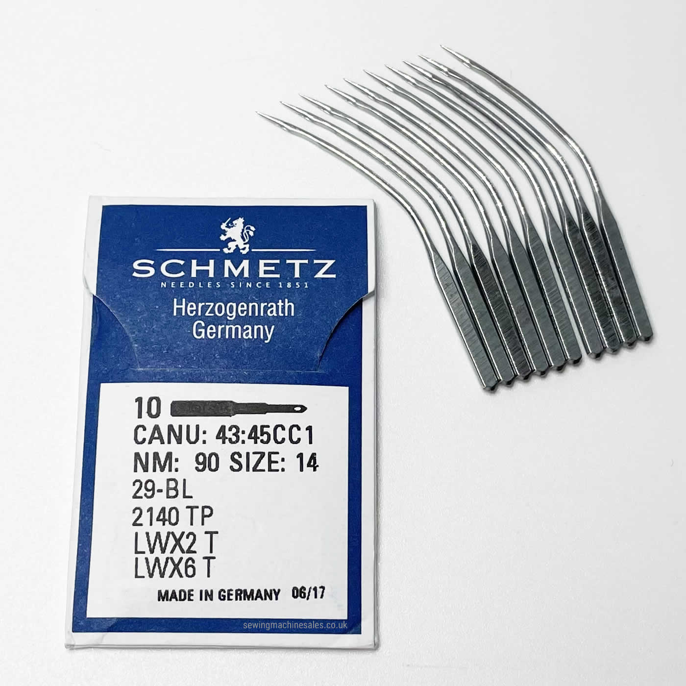 Industrial Needle LWx6T Curved Size 90 - Sewing Machine Needles