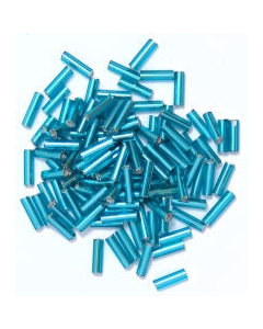 Bugle Beads 6mm in Ice Blue