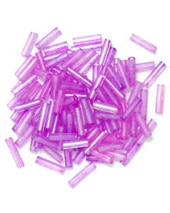 Bugle Beads 6mm in Lilac