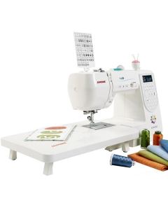 Janome M100 QDC with extension table attached