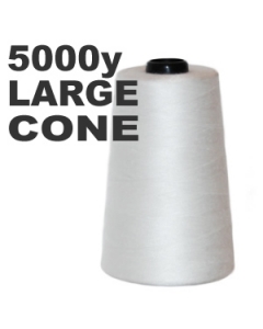 Large white overlock thread cone
