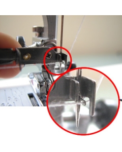 Silver sewing machine needle threader