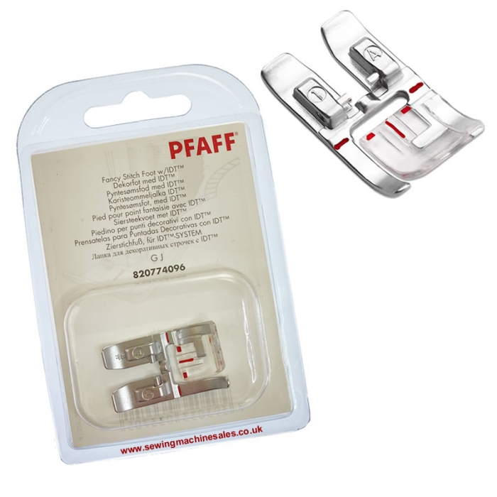 Pfaff Fancy Stitch Foot With IDT and None Stick Base (820774096