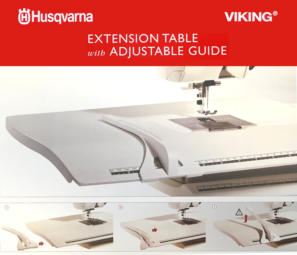 Husqvarna Extension Table with Adjustable Guide – Extra Space