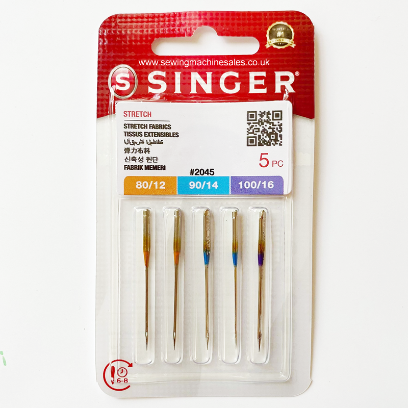 Sewing Machine Needles for Brother 2x70/10, 2x80/12, 1x90/14 Singer Elna Ballpoint Needles For Sewing Machine Combo Pack, and Necchi by Apartment ABC Ballpoint & 5x75/11 Stretch Needles Bernina 