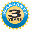 3 Years Manufacturers Warranty.